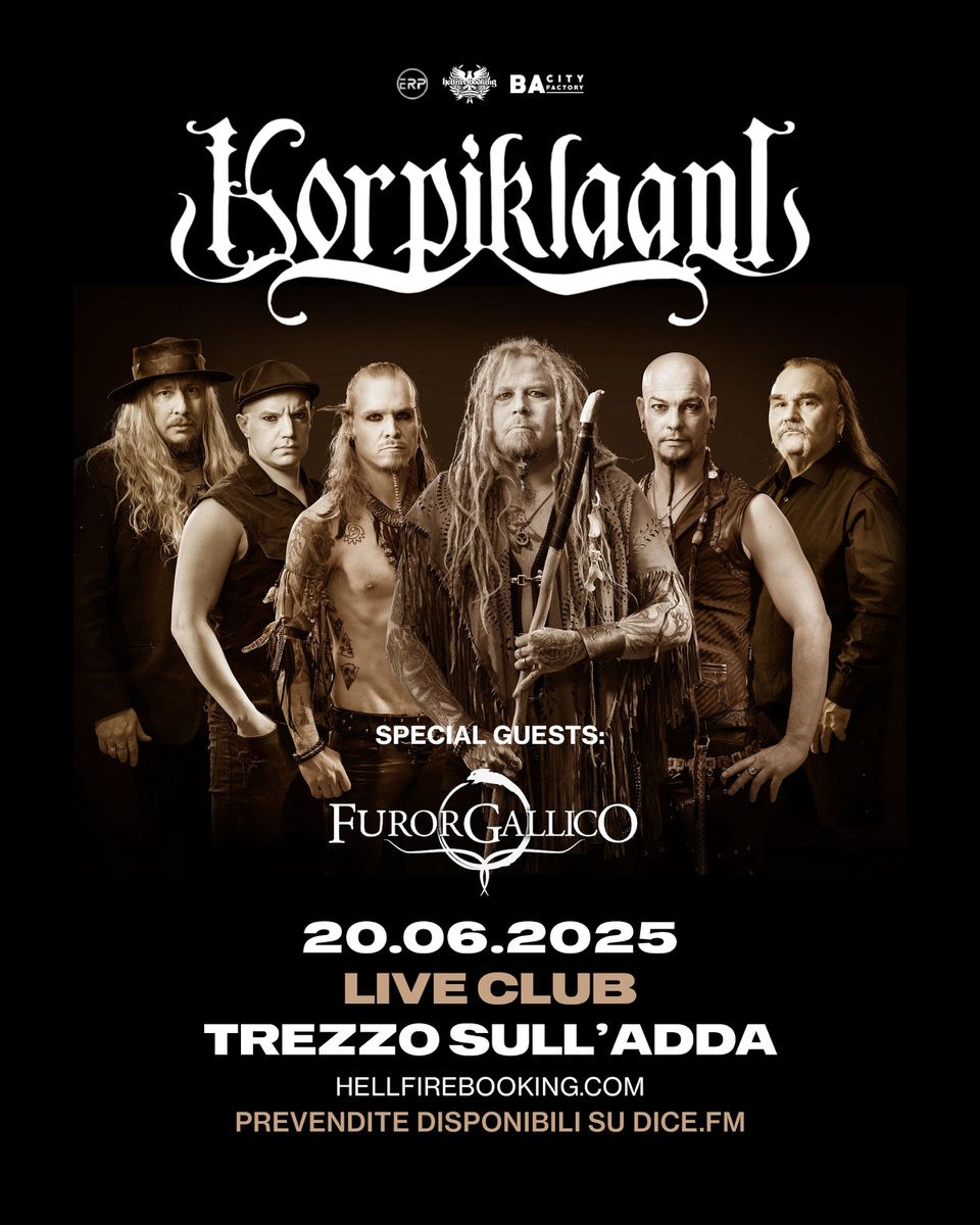 Featured image for “I Korpiklaani al Live Club di Trezzo il 20 giugno, con loro i Furor Gallico!”