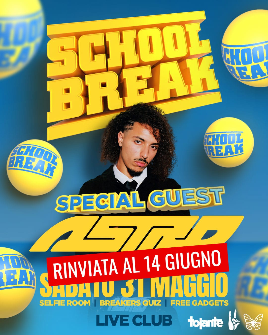 Featured image for “School Break spostato a sabato 14 giugno”